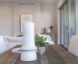 Energy efficient dining room featuring natural sunlight
